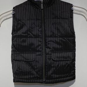 Kids Kenneth Cole Black striped zip up Puffer Vest size 24 Months‎